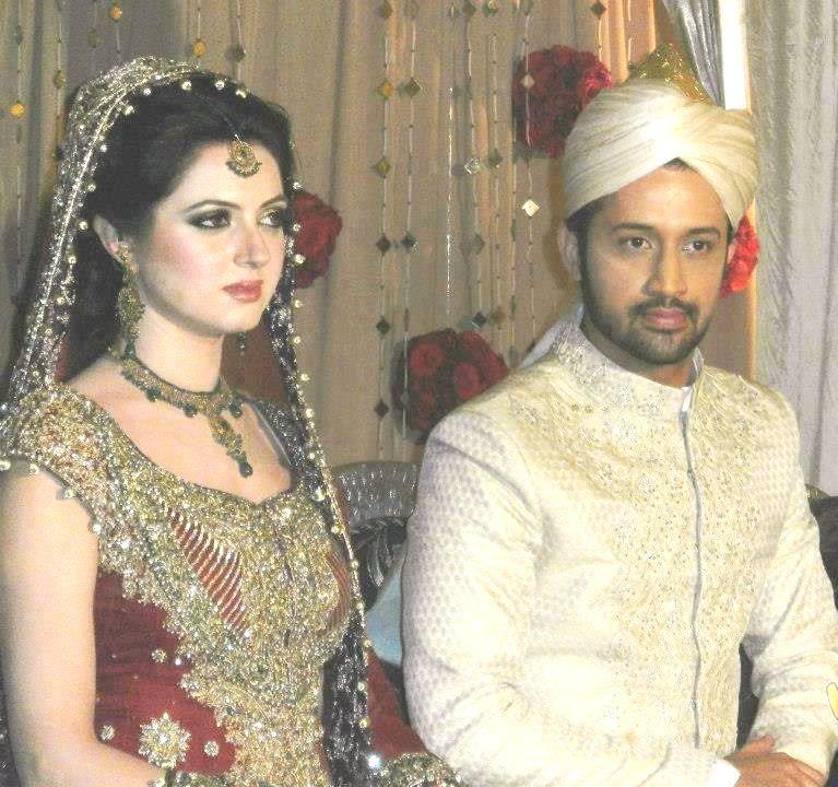 Atif Aslam and Sara Bharawan Marriage Photo