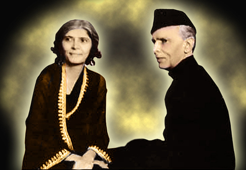 Mohtarma Fatima Jinnah With Mohd Ali Jinnah