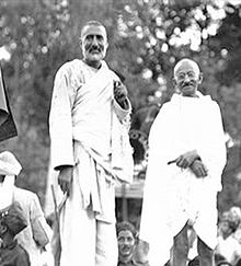 Khan Abdul Ghaffar Khan with Gandhi