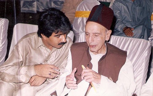 Nawabzada Nasrullah Khan with Hameed Bhuto