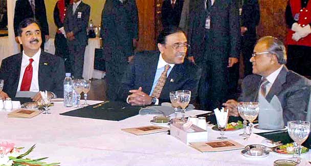 Abdul Hameed Dogar With President Zardari
