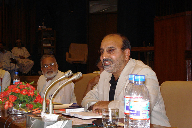 Zafar Ishaq Ansari with Dr Ebrahim