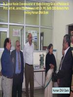 Anwar Naseem Visiting Human DNA Bank