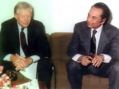 Agha Hasan Abedi with Jimmy Carter