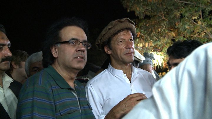 Shahid Masood  with Imran Khan