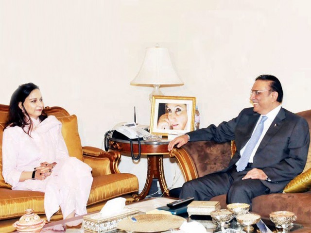 Sherry Rehman with Zardari
