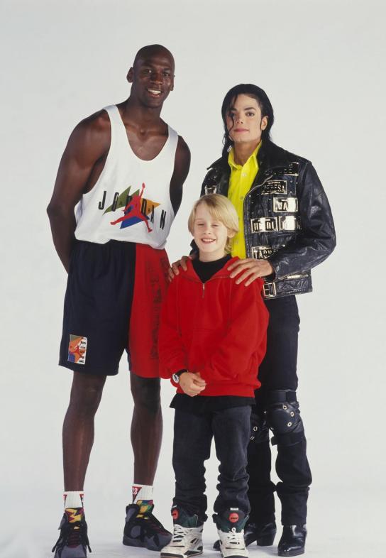 Michael jackson with Michael Jordan