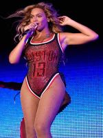 BeyoncÃ© wore a one-piece, sequined swimsuit version of James Harden