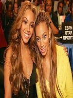 Beyonce Knowles with her sister Lanzy