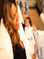 Beyonce Knowles and baby Blue Ivy