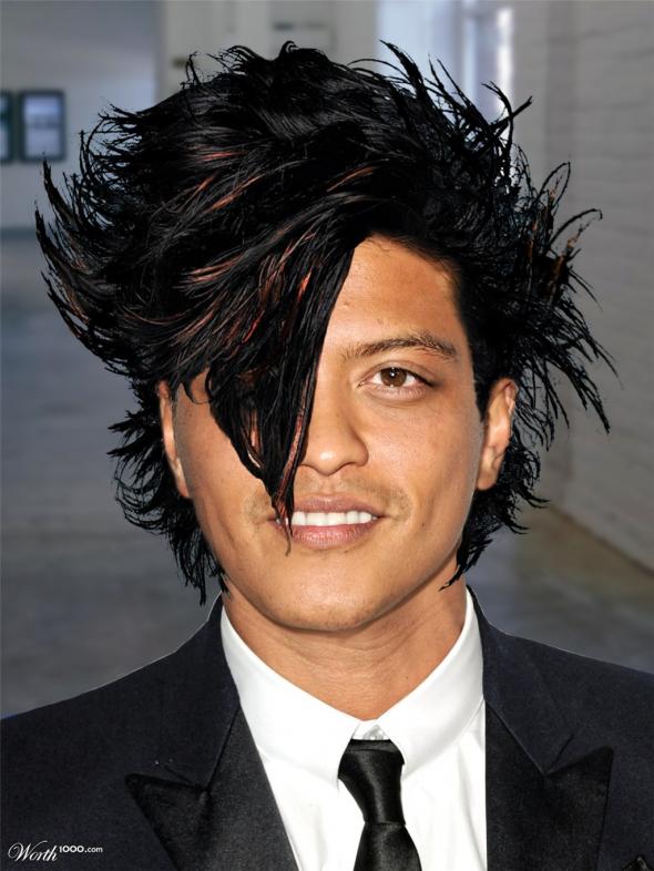 Bruno Mars new hair style