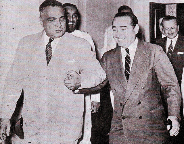 Iskander Mirza with Adnan Menderes