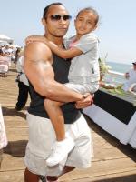 Dwayne Johnson with his Daughter Simone Alexandra Johnson