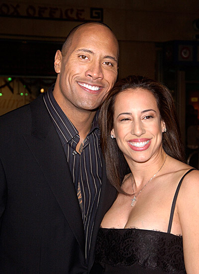 Dwayne Johnson with his Wife