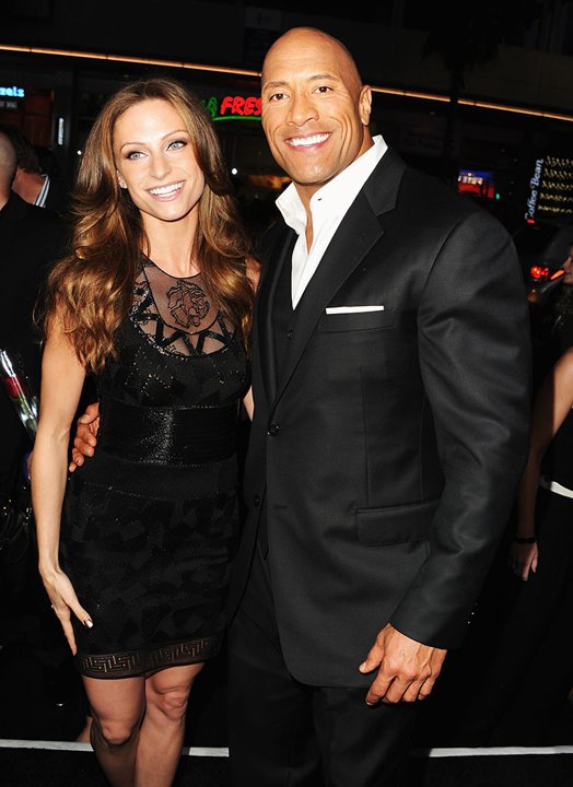 Dwayne Johnson with his Girl Friend