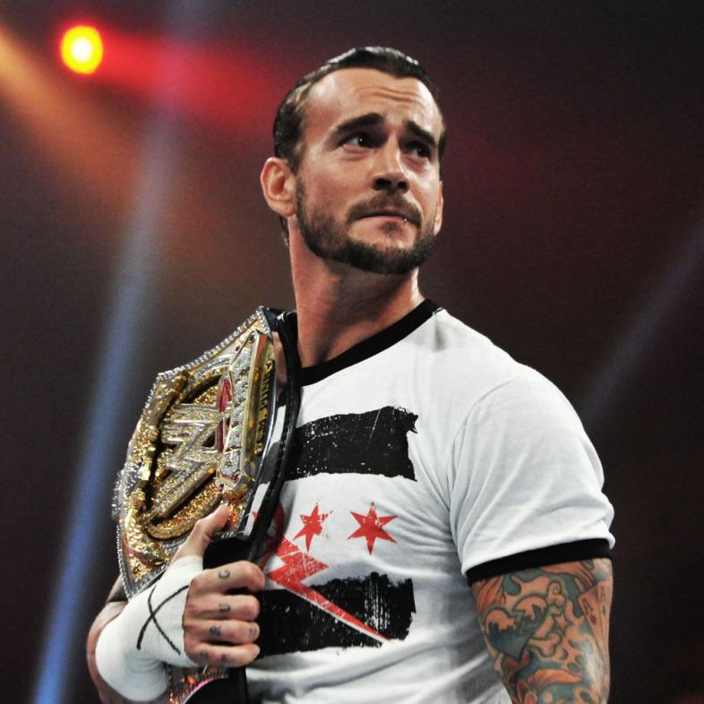 CM Punk while raciling