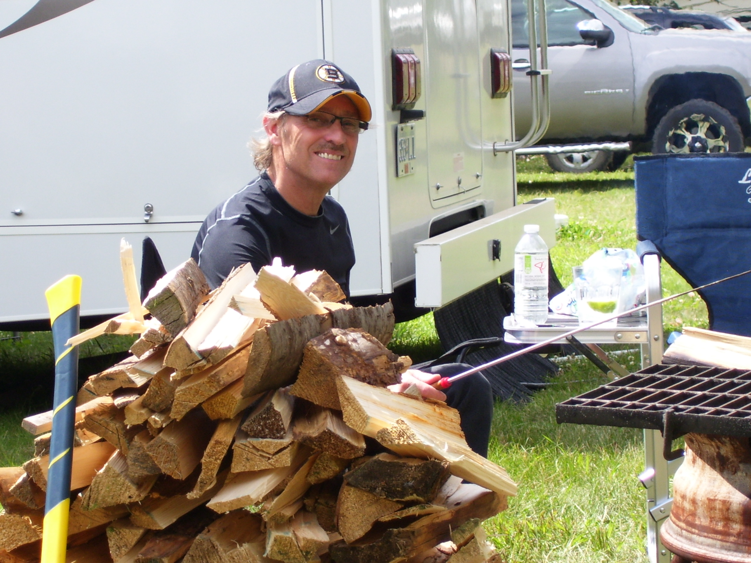 Camping at Lesser Slave Lake, Alberta