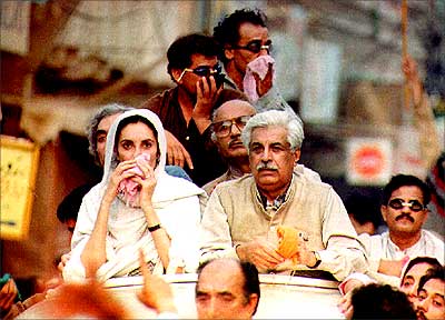 Ghulam Mustafa Jatoi  and Benazir Bhuto