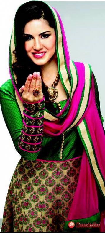 Sunny Leone in Indian dress