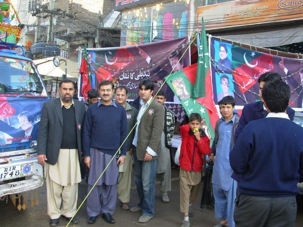Nasir Khan Khattak durring elections