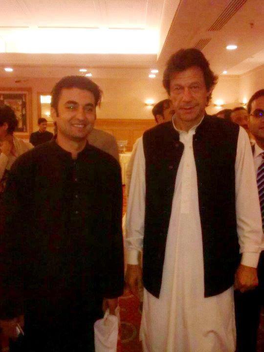 Murad Saeed with Imran Khan