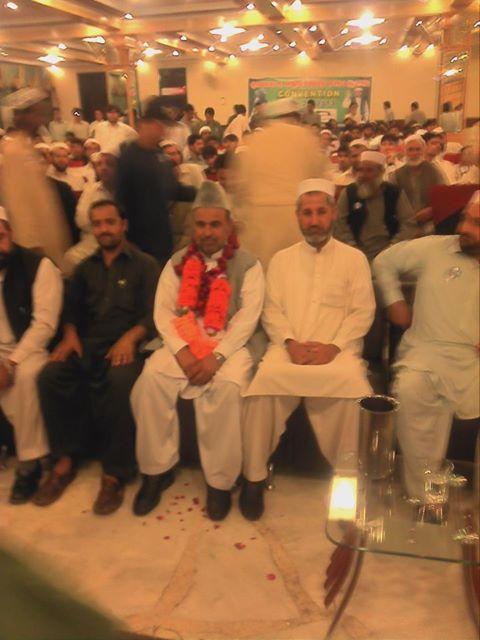 Alhaj Shah Jee Gul Afridi with party members