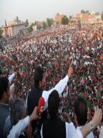 Delivering Speech at Sialkot Jalsa