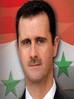 Bashar Al-Assad Hd Photo With Syria Flag