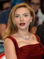 Scarlett Johansson with full makeup