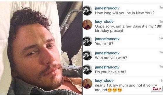 James Franco flirts with 17 year old