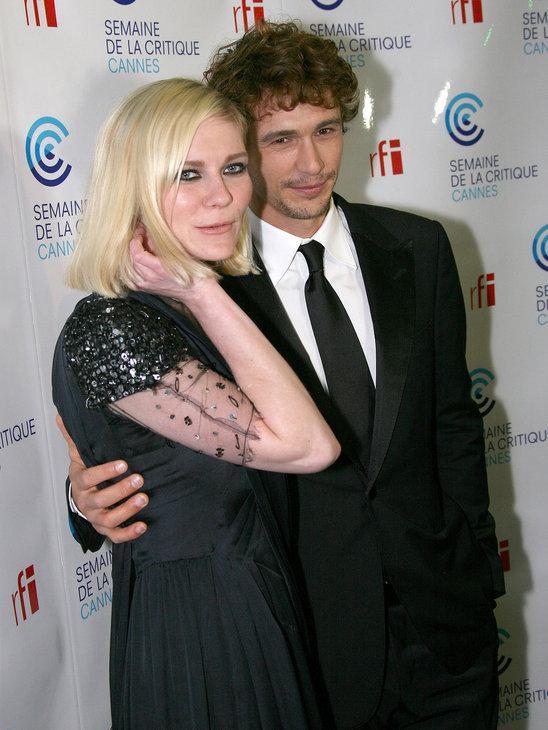 Kirsten Dunst and James Franco getting cosy!
