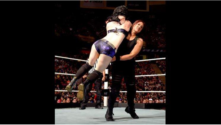 Paige defeated Tamina Snuka by submission