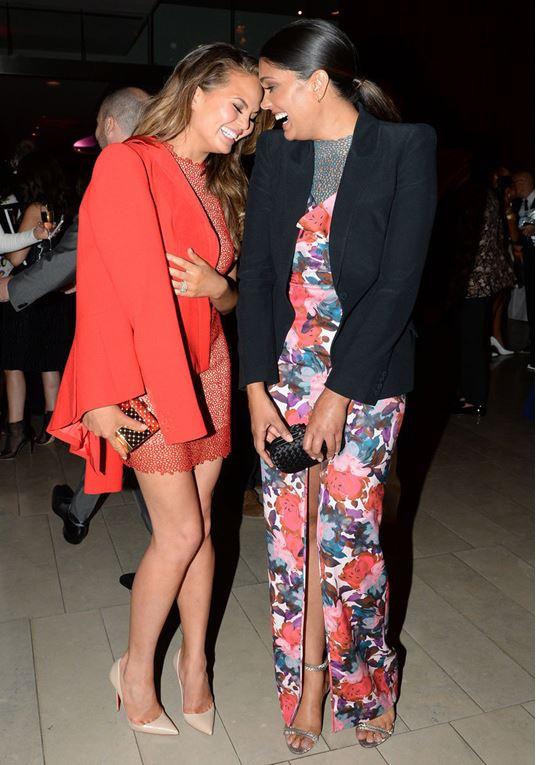 Chrissy Teigen and Rachel Roy in CFDA Awards