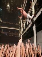 Geronimo! Matt Shultz continues his leap into the sea of fans