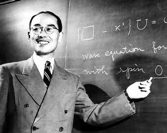 Hideki Yukawa Durring Lecture