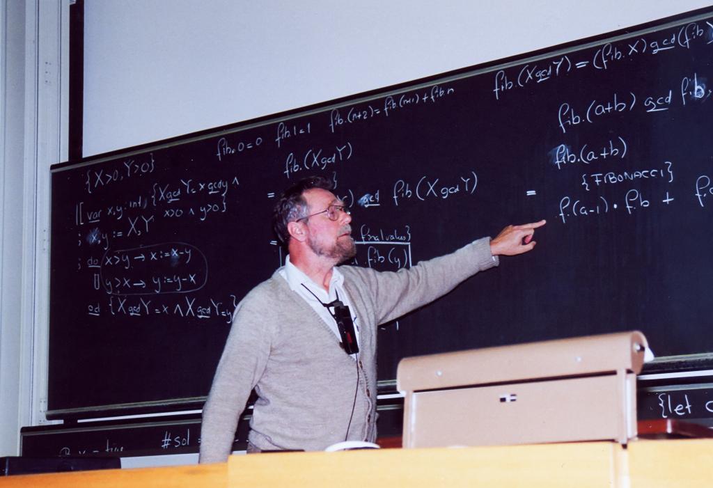 Edsger W. Dijkstra Durring Lecture