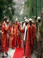 Wedding photo of Mir Ghazanfar Ali Khan in early 1970z