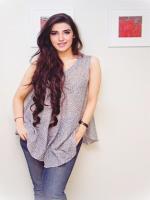 Hareem Farooq in Jeans With Scart