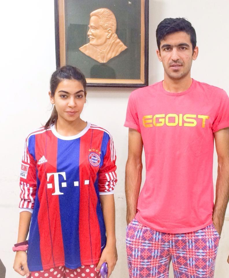 Shahlyla Baloch With Her Brother