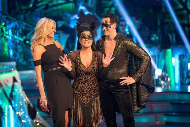 Anastacia and Brendan Cole when she was voted off Strictly Come Dancin