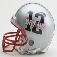 Tom Brady played Football without NFL logo on helmet