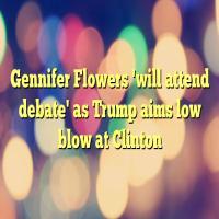 Gennifer Flowers ‘agrees’ to sit front row at first debate