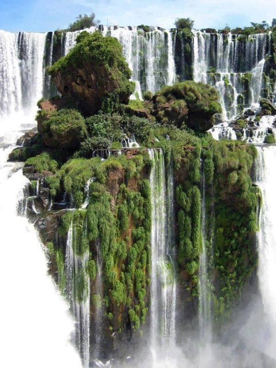 Waterfall Island, Alto Parana, Paraguay... amazing!