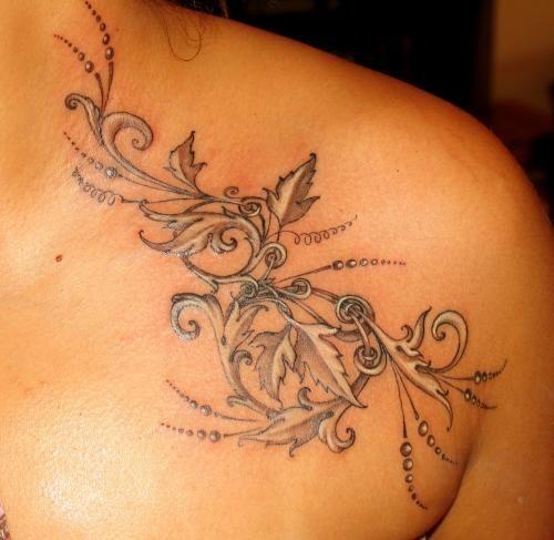 vine ivy leaf tattoo designs