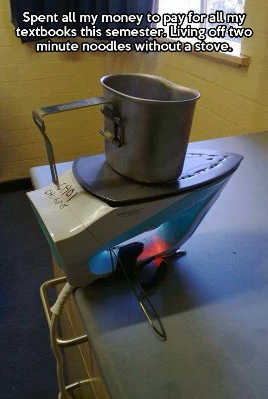 Student life stove for cooking... LOL