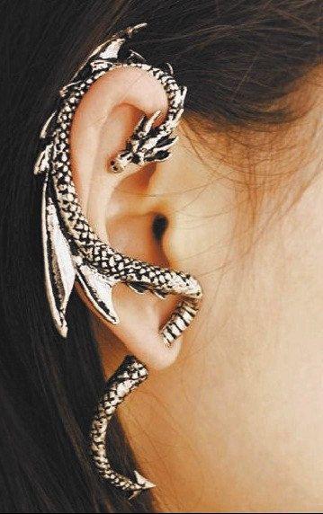 Amazing dragon ear cuff