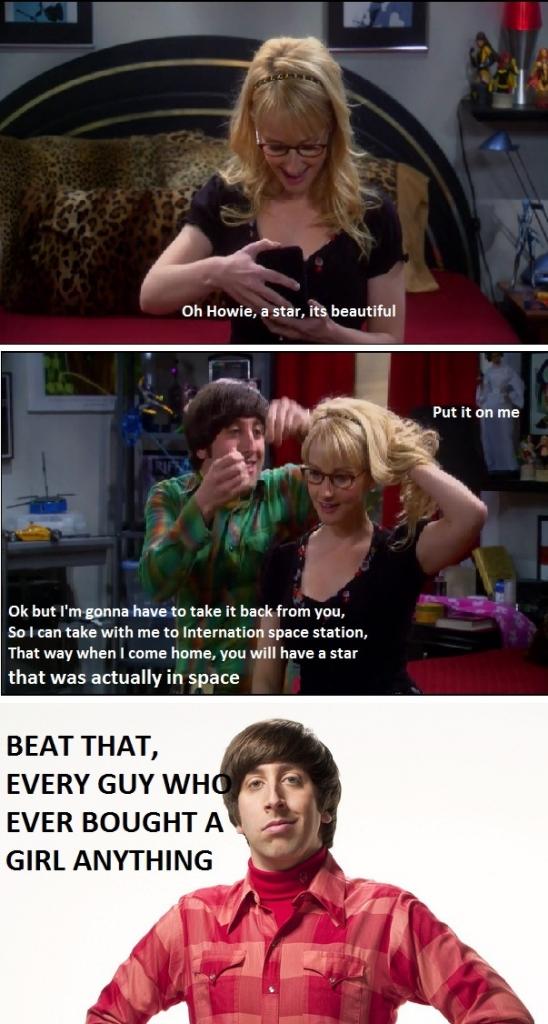 Howard Wolowitz star from space