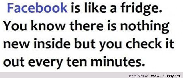 Fridge and Facebook Difference