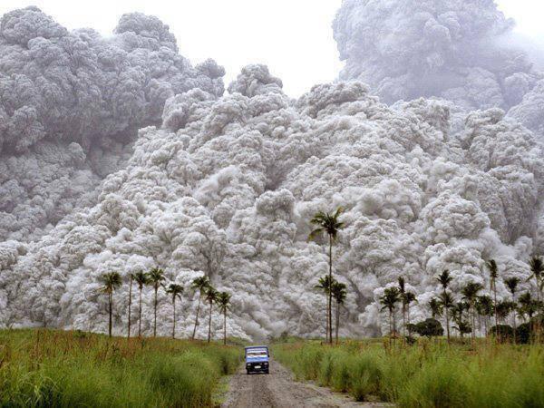 Mount Pinatubo eruption in the PHILIPPINES
