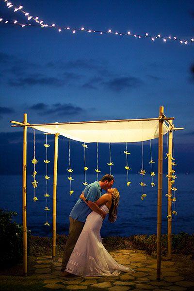 Oceanfront view. First kiss